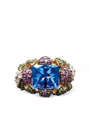 Anabela Chan 18kt yellow gold Blueberry gemstone ring