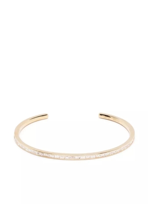 Anita Ko 18kt yellow gold baguette diamond cuff bracelet