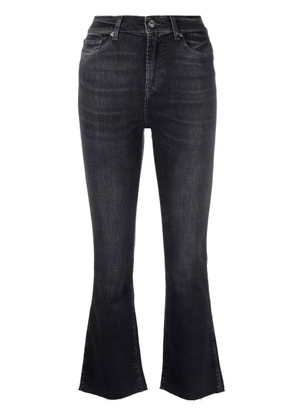 7 For All Mankind cropped flared jeans - Black