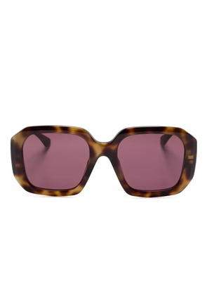 Chloé Eyewear oversize-frame sunglasses - Brown