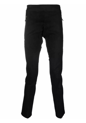 Isaac Sellam Experience slim-cut lambskin trousers - Black
