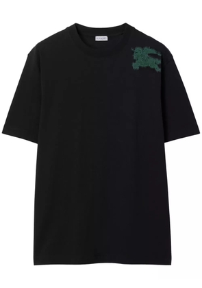 Burberry Equestrian Knight cotton T-shirt - Black