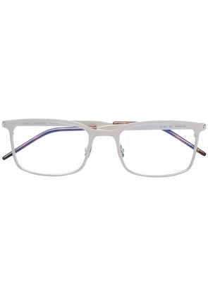 Saint Laurent Eyewear rectangular shaped glasses - Silver