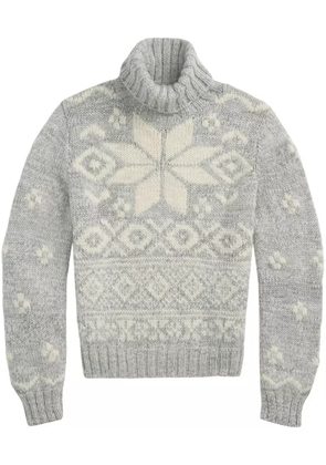 Polo Ralph Lauren snowflake-intarsia jumper - Grey