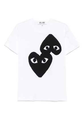 Comme Des Garçons Play logo T-shirt - White