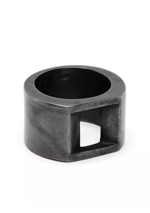 Parts of Four Crescent Plane Gateway ring - Black