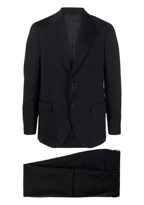 Lardini single-breasted wool suit set - Blue