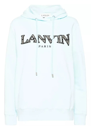 Lanvin logo print hoodie - Blue