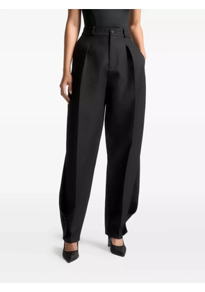 Manière De Voir Sophie twist-detail pleat trousers - Black