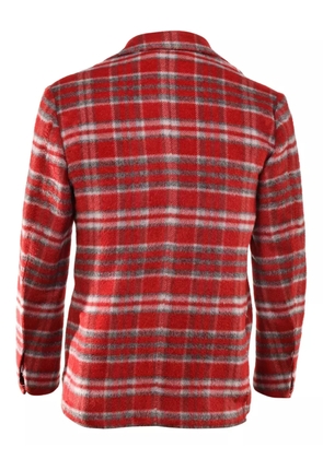 SARTORIO NAPOLI plaid-pattern blazer - Red