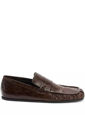 Jil Sander leather loafers - Brown
