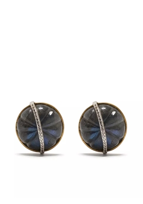 AKANSHA SETHI 14kt yellow gold diamond Cloud stud earrings