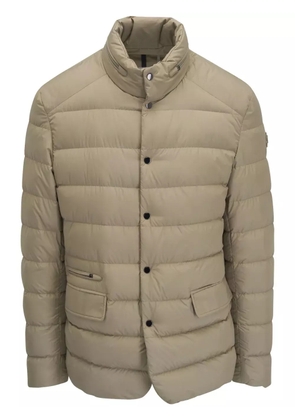 Moncler logo-patch puffer jacket - Neutrals