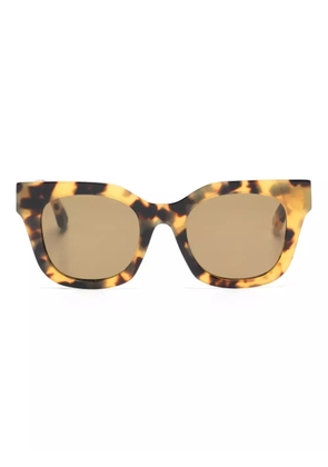 HUMA EYEWEAR oversized tortoiseshell-effect sunglasses - Neutrals