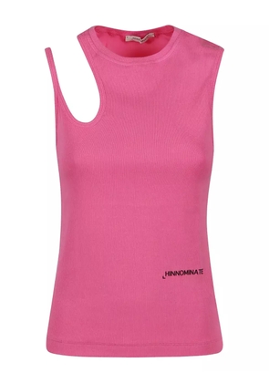 HINNOMINATE cut-out ribbed top - Pink