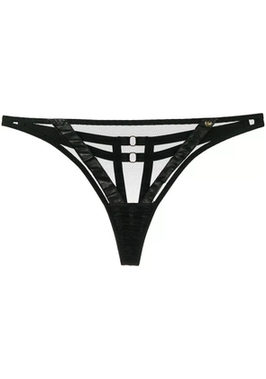 Something Wicked Nina sheer style thong - Black