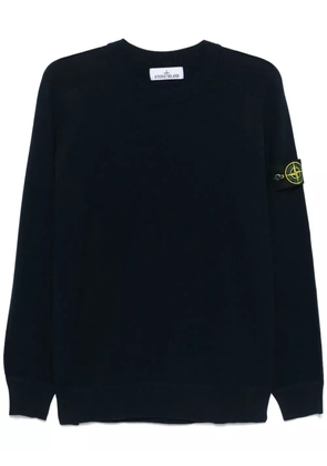 Stone Island piqué-weave sweatshirt - Blue