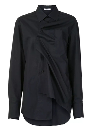 Aganovich twist front longline shirt - Black