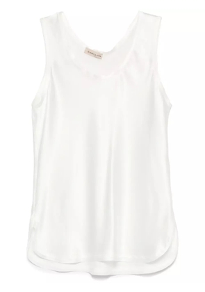 Blanca Vita satin tank top - White