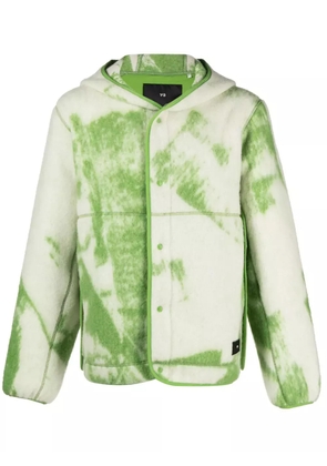 Y-3 Fuzzy Fleece hooded jacket - Green