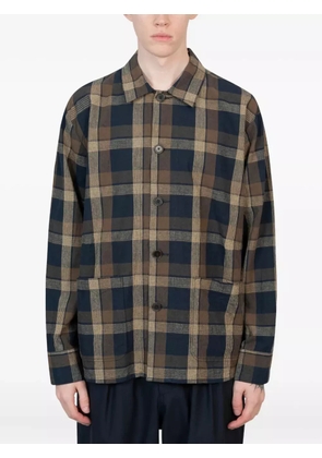 Universal Works checked shirt - Brown