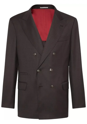 Brunello Cucinelli double-breasted blazer - Brown