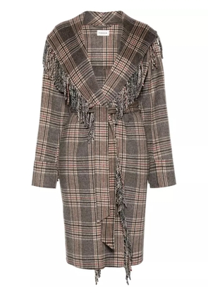 P.A.R.O.S.H. checkered coat - Brown
