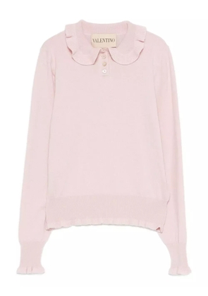 Valentino Garavani ruffled collar sweater - Pink