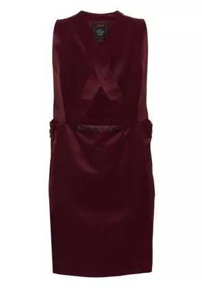 Jean Paul Gaultier Pre-Owned 1990s crossover dungaree dress - Red