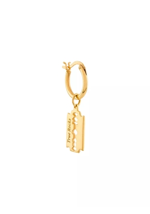 True Rocks razor hoop earrings - Gold