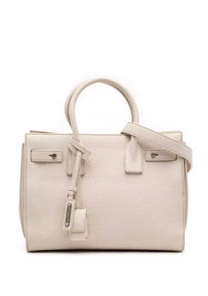 Saint Laurent Pre-Owned 2017 Baby Grained Calfskin Sac de Jour satchel - White