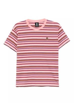 FINGERCROXX horizontal-striped T-shirt - Pink