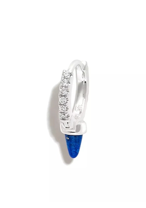 MARIA TASH 18kt white gold lapis lazuli and diamond earring - Silver