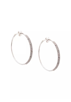 Mattia Cielo embellished hoop earrings - Silver
