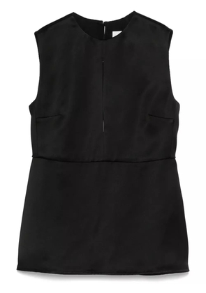 Jil Sander satin vest - Black