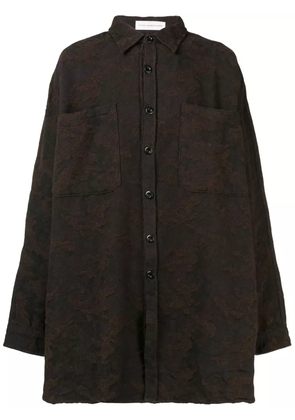 Faith Connexion oversized textured shirt - Brown