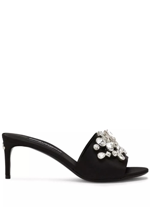 Dolce & Gabbana 60mm crystal-embellished mules - Black
