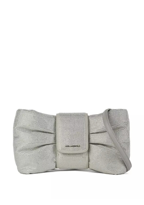 Karl Lagerfeld small KL Studio Bow cross body bag - Silver