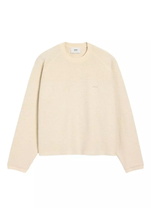 AMI Paris embroidered sweatshirt - Neutrals