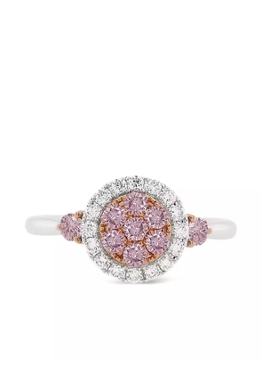 HYT Jewelry 18K white gold diamond engagement ring - Silver