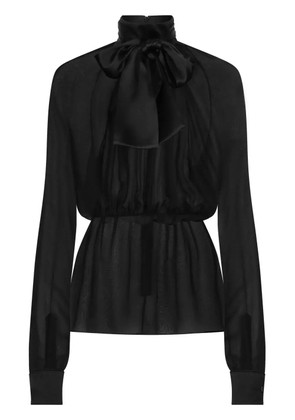 Dolce & Gabbana semi-sheer blouse - Black