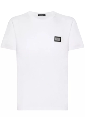 Dolce & Gabbana logo-tag cotton T-shirt - White