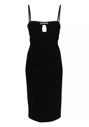 Blumarine bow-embellished midi dress - Black
