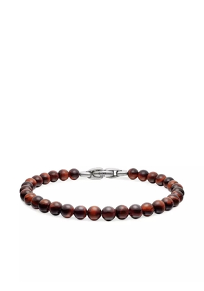 David Yurman sterling silver Spiritual Beads bracelet (6mm) - Red