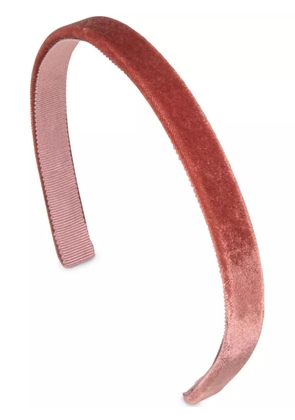 Jennifer Behr Lacey velvet headband - Pink