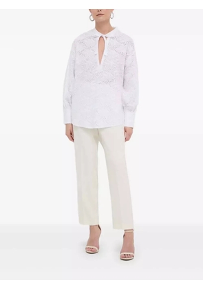 Silvian Heach cut-out details blouse - White