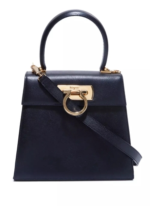 Ferragamo Pre-Owned Gancini leather shoulder bag - Black