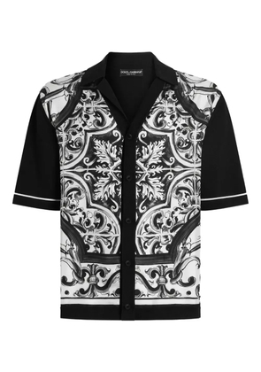 Dolce & Gabbana Majolica-print shirt - Black