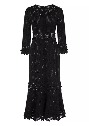 Dolce & Gabbana macrame sheath dress - Black