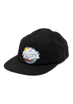 Maison Kitsuné Cloudbuster cotton baseball cap - Black